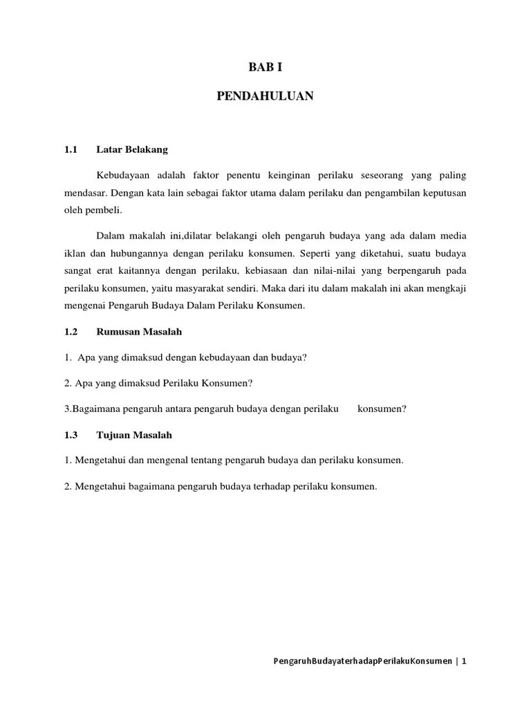 Makalah Prilakun Konsumen Terhadap Budaya | PDF