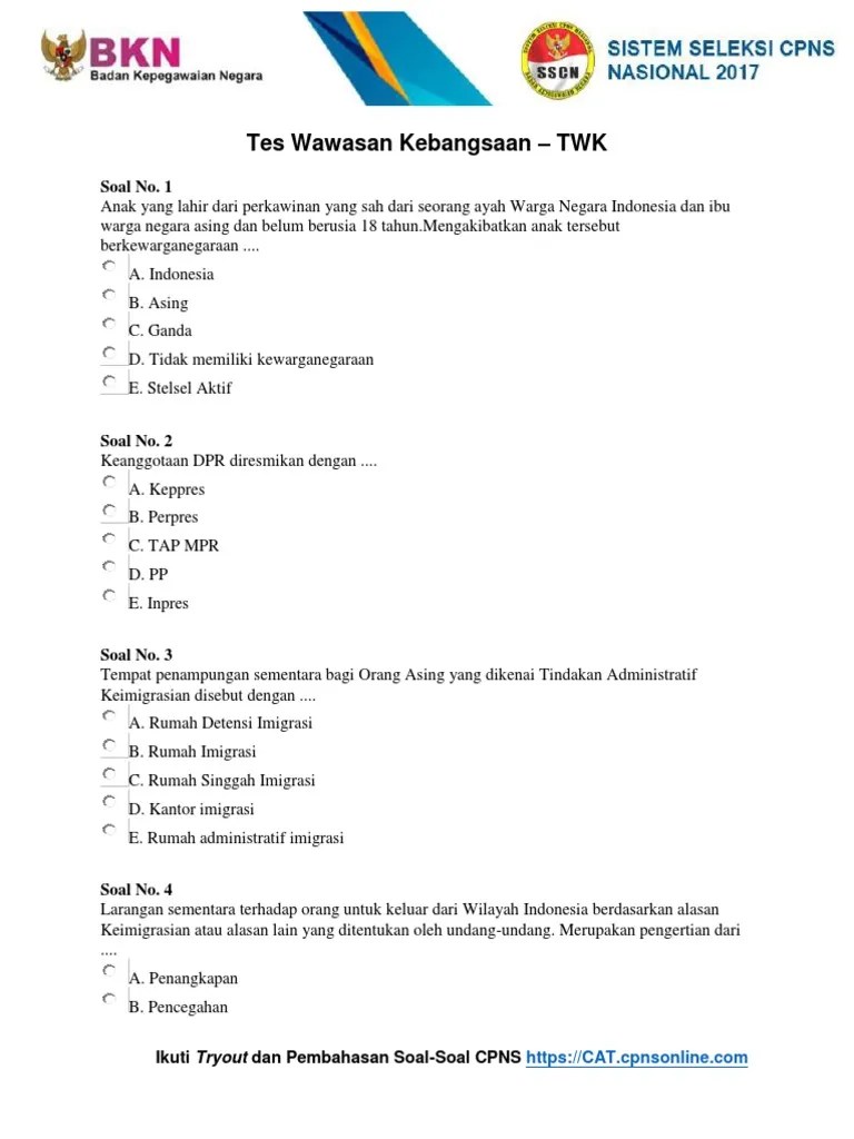 Check spelling or type a new query. Naskah Soal 2 Cpns 2017 Pdf Pdf