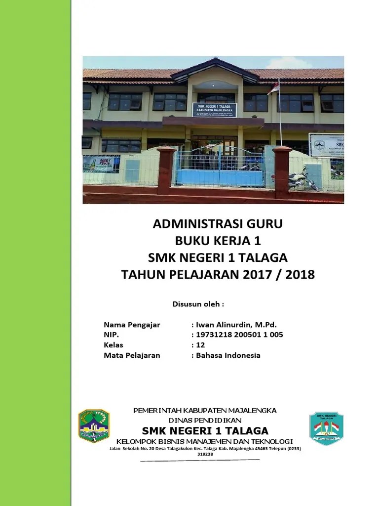 Buku kerja guru kurikulum 2013 (k13) revisi 2018. 1 1 Cover Buku Kerja 1 Pdf