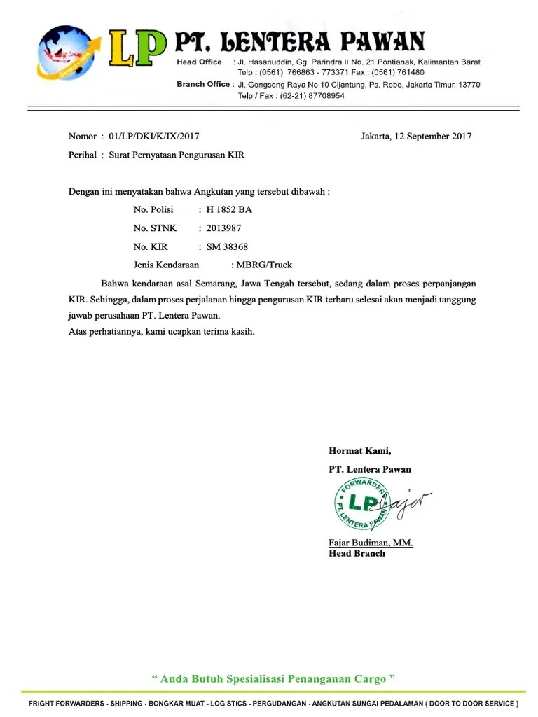 Surat kuasa jika meminta orang lain untuk melakukan penggantian plat nomor. Contoh Surat Keterangan Perpanjangan Stnk - Contoh Surat