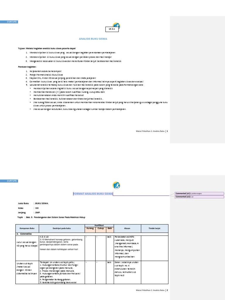Berikut kami bagikan unduhan lembar kerja siswa untuk sekolah dasar/sd sebagai berikut: Contoh Lembar Analisis Buku Siswa Kelas Ipa Pdf