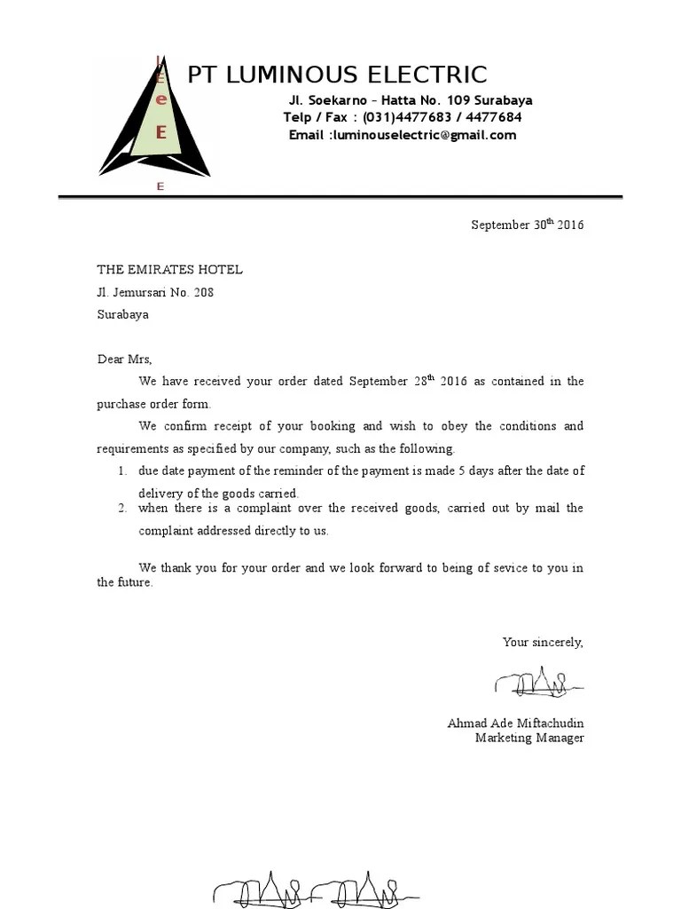 Reply Order Letter ADE | PDF