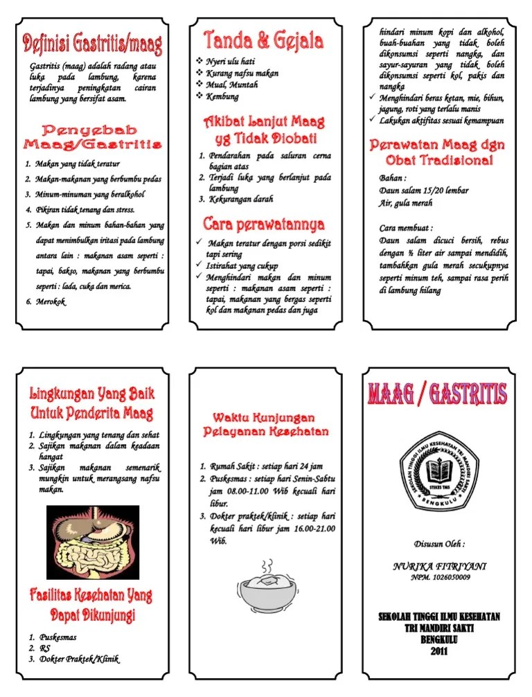 Leaflet Maag Daun Salam