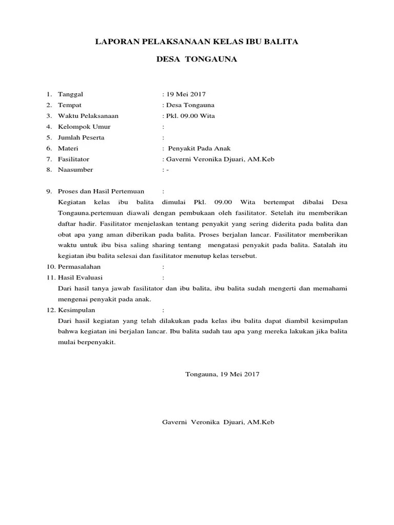 Sementara itu olahraga adalah bentuk khusus . Contoh Laporan Hasil Kegiatan Kelas Ibu Hamil