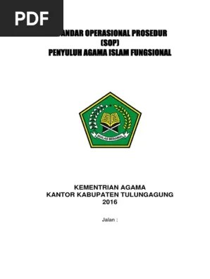 Standar Operasional Prosedur 2016 | PDF
