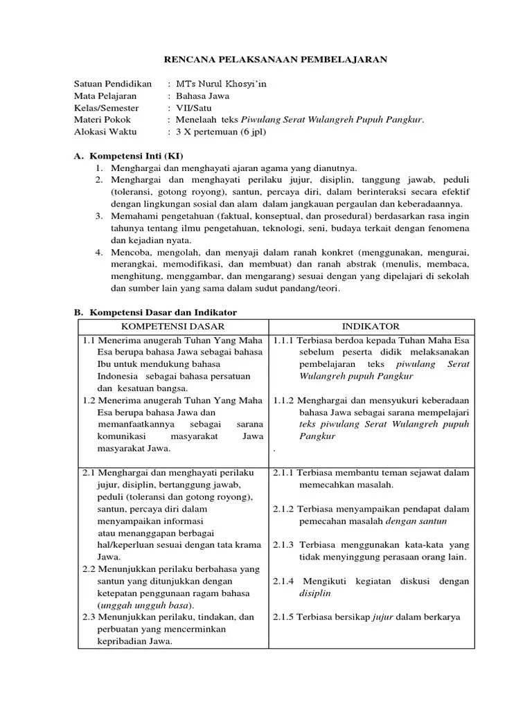 Isi Teks Piwulang Serat Wulangreh Pupuh Pangkur - Berbagi Teks Penting