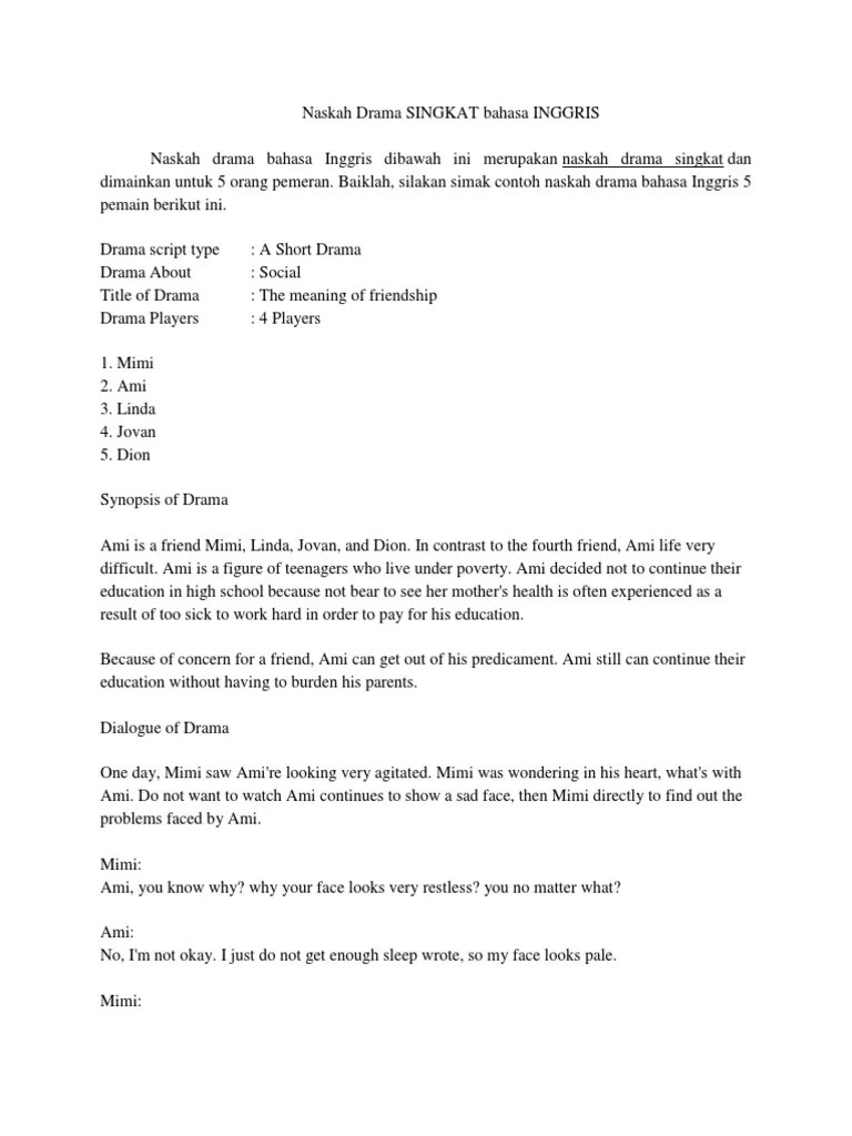Contoh Drama 2 Orang - Aneka Macam Contoh