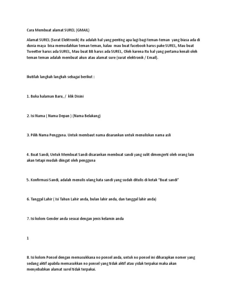 Cara Membuat Surel | PDF