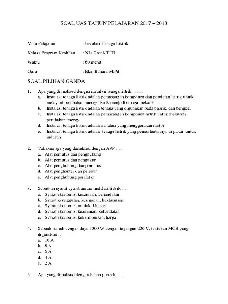 Soal Uas Itl 2017 2018 Pdf