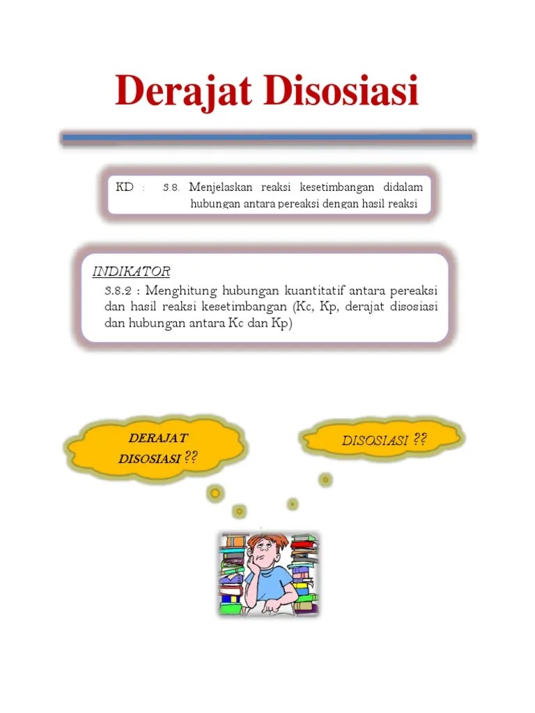 Hand Out Derajat Disosiasi | PDF