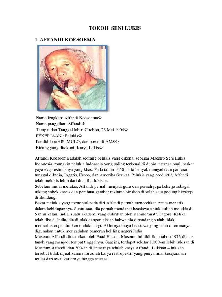Tokoh Seni Lukis | PDF