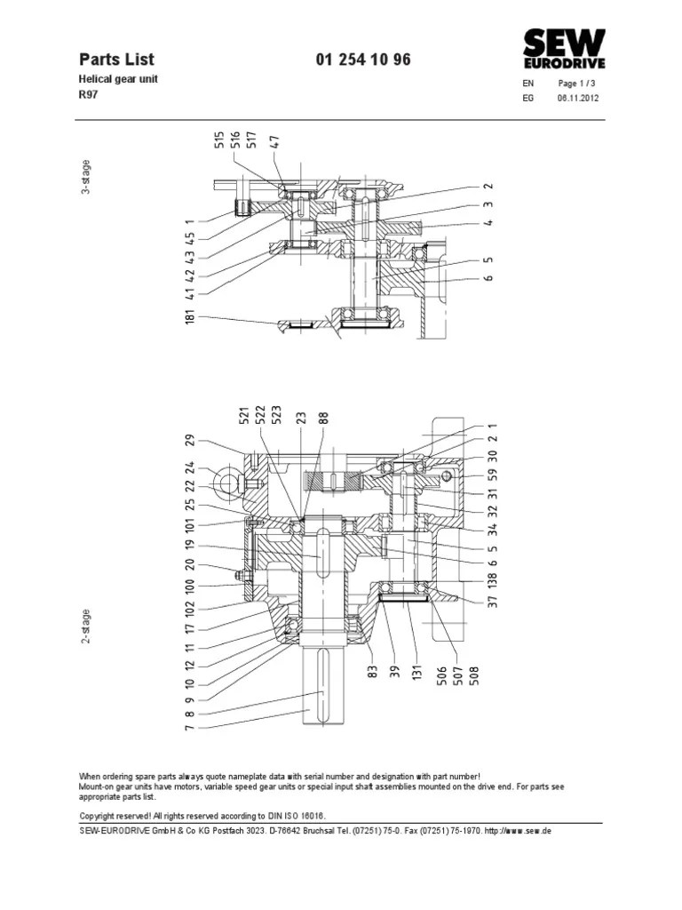 Additionally, these instructions contain important recommendations on maintenance. Reductor Sew Eurodrive R97 Pdf Gear Bearing Mechanical