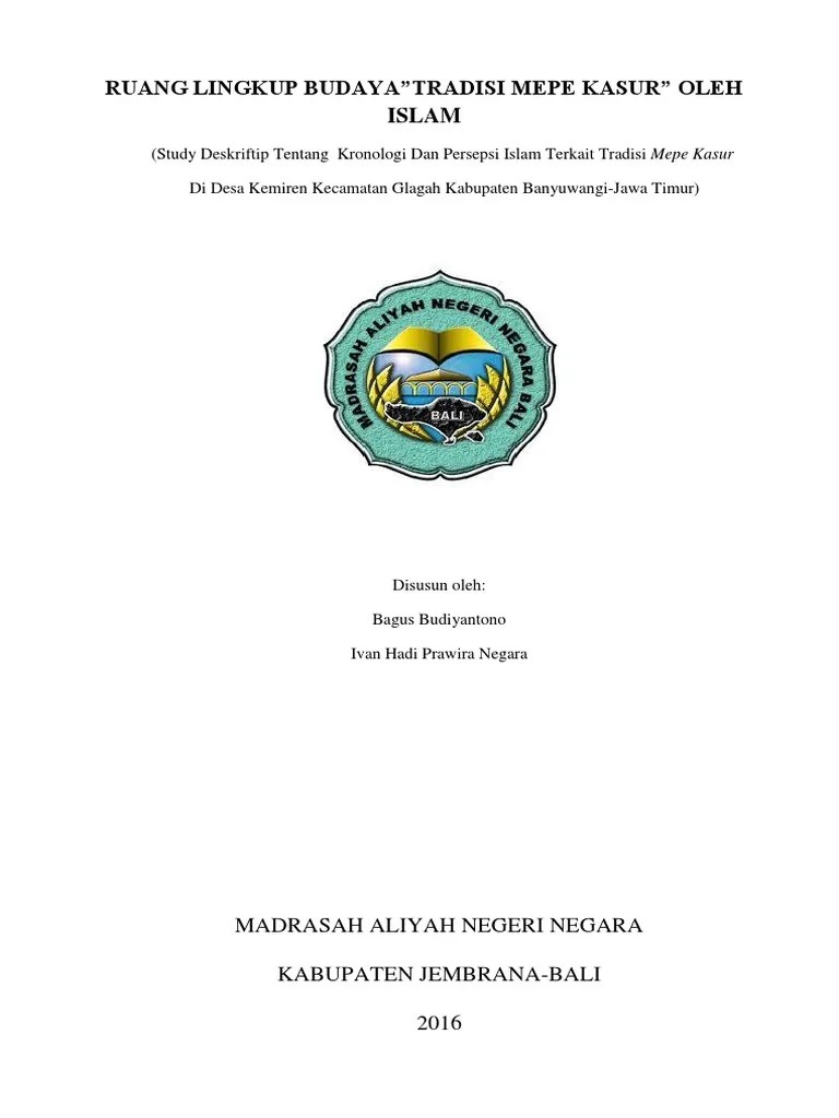 karya tulis ilmiah yang membahas seputar pendidikan didalam isinya menjabarkan dengan lengkap tentang penjelasan kepada pembaca yang diambil dari sumber yang jelas. Karya Tulis Ilmiah Tentang Kebudayaan Pdf