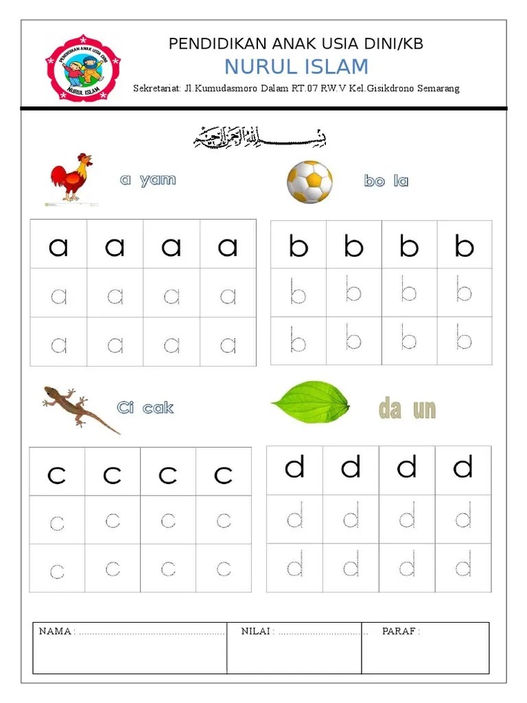 Menebalkan Huruf Kelas Kecil | PDF