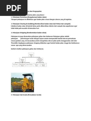 Tahapan Pembuatan Jalan Dan Pengaspalan | PDF