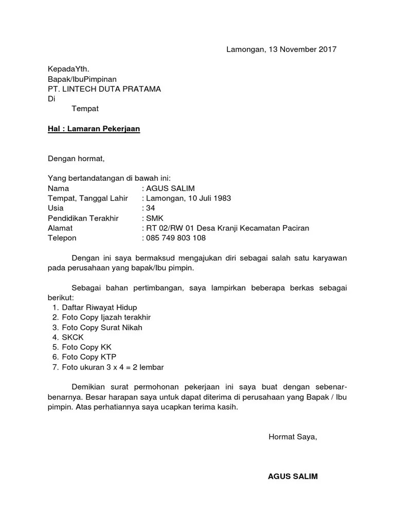 Learn how to open a.cv file or convert one to another file format. 10000 Contoh Surat Lamaran Kerja Yang Baik & Benar