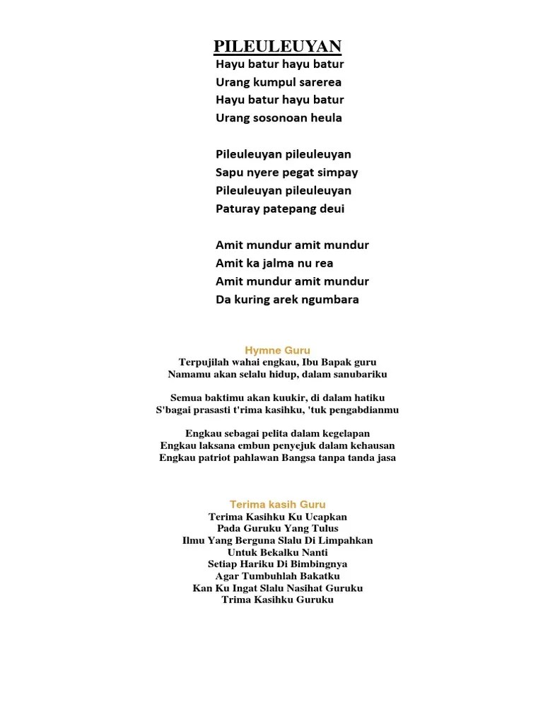 Lagu Sapu Nyere Pegat Simpai – Rasanya