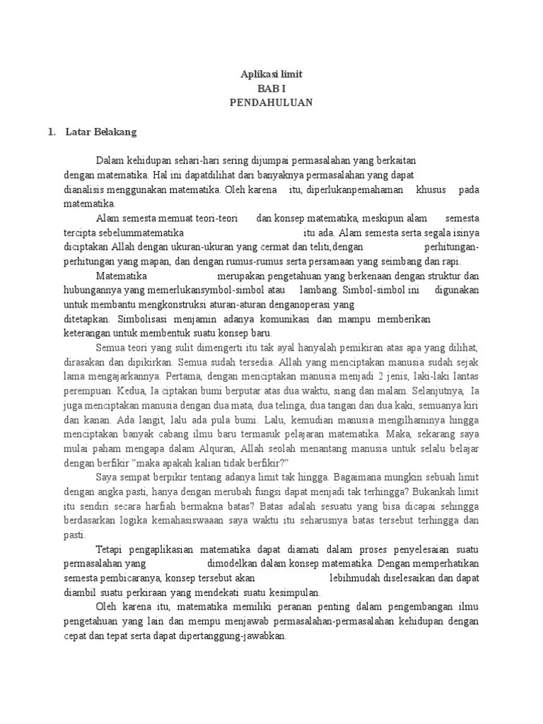 Aplikasi Limit | PDF