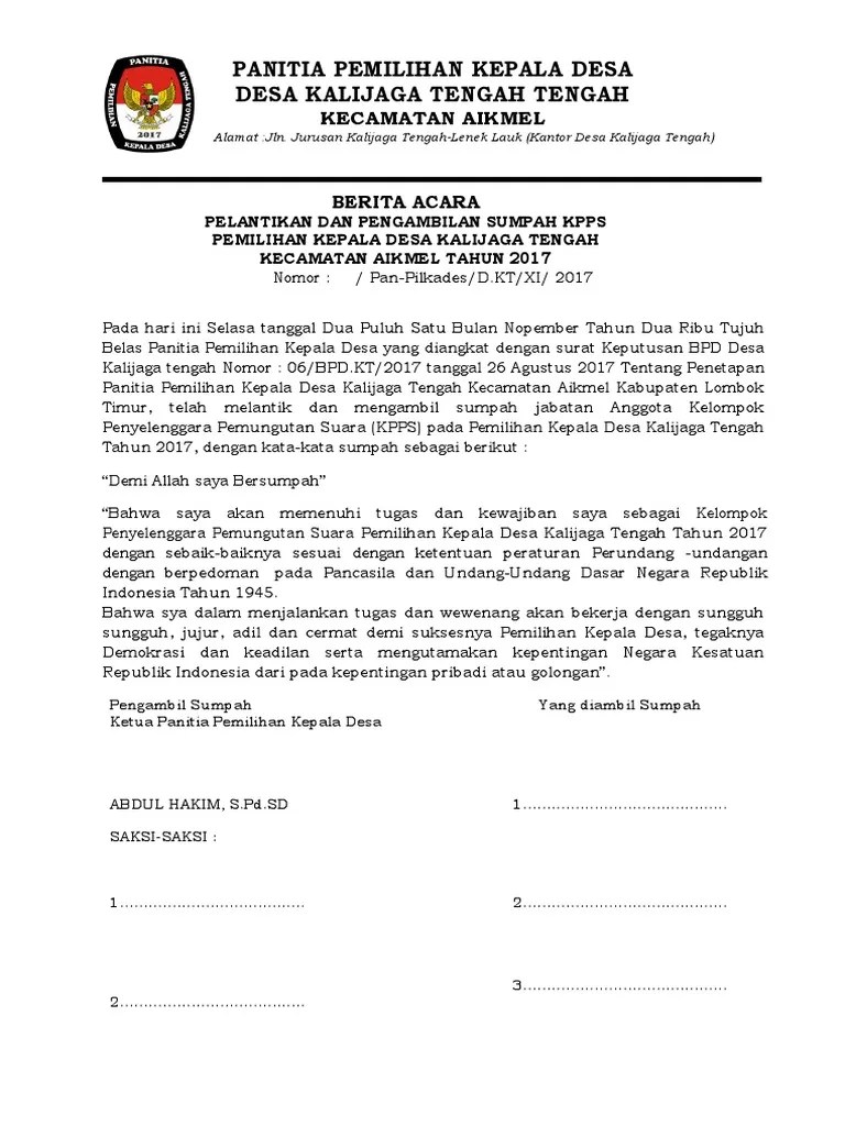 Ba Sumpah Kpps | PDF