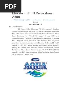 Untuk itu saya mengucapkan rasa terima kasih untuk mereka yang telah membantu penulis selama proses pembuatan makalah ini dari awal hingga akhir . Makalah Aqua Pdf