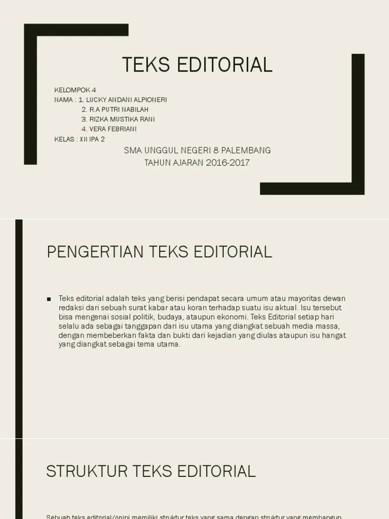 Contoh Teks Editorial Terbaru Beserta Strukturnya - Berbagi Struktur