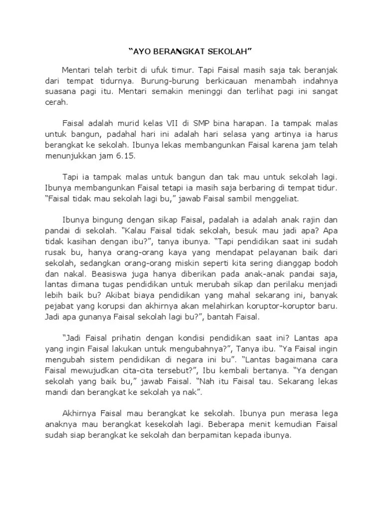 Ayo Berangkat Sekolah | PDF