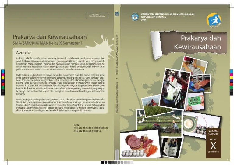 Buku Prakarya Kelas 10 Semester 1 - Kemendikbud