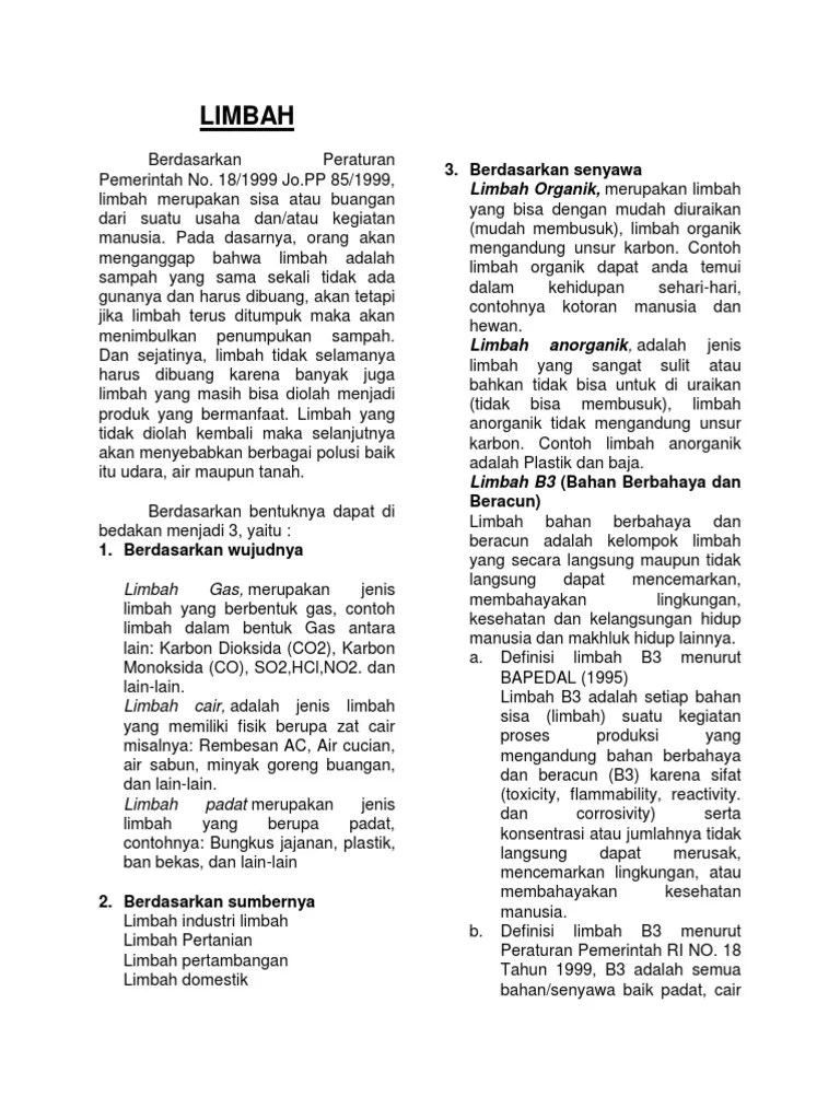 Sebutkan Bentuk Bentuk Limbah Domestik Padat - Seputar Bentuk