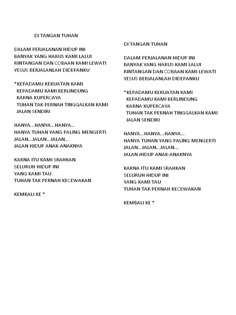 Di Tangan Tuhan | PDF