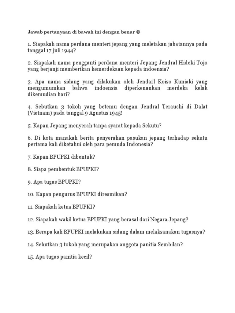 Kuis IPS Kelas 9 | PDF