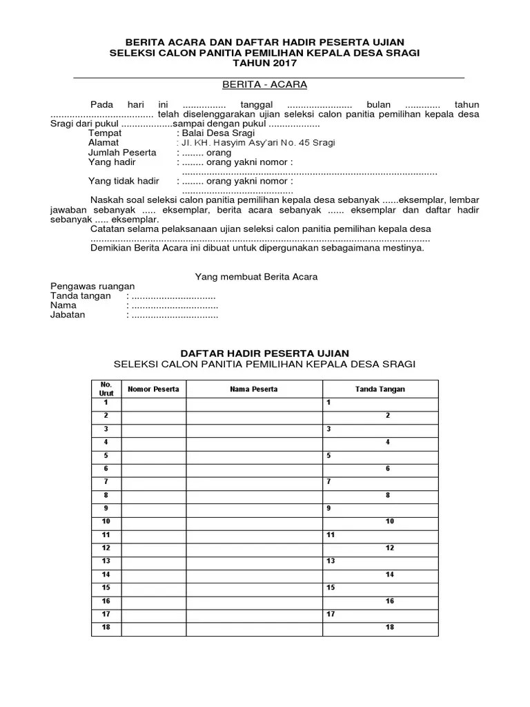Pembuatan dan penyusunan soal ujian perangkat desa. Naskah Soal Ujian Pdf