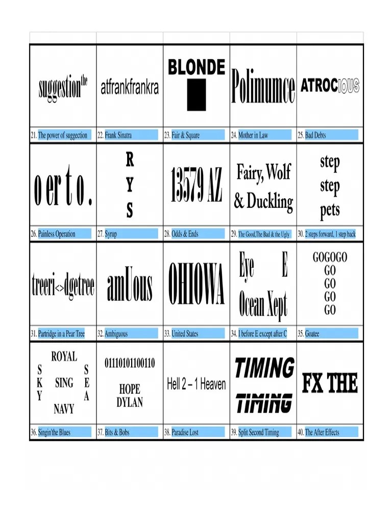 dingbats answers abcdefghjmopqrstuvwxyz / the heat. Dingbats With Answers Printable