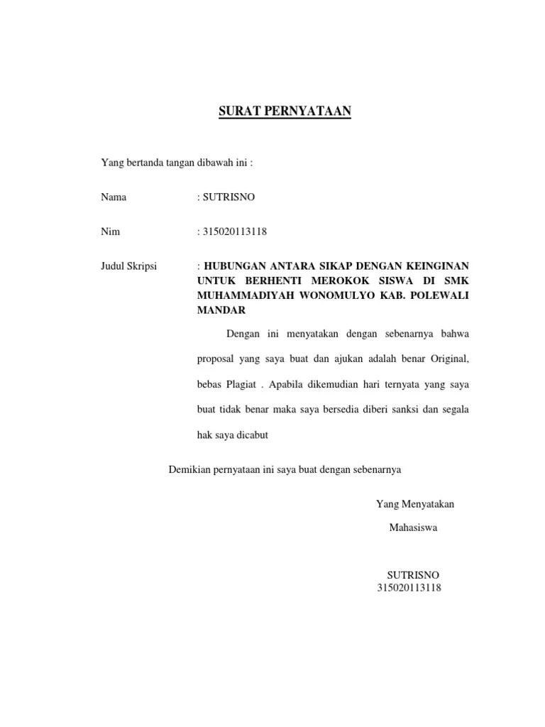 Yang harus kita cantumkan dalam daftar pustaka antara lain : Yuk Lihat Contoh Surat Pernyataan Tidak Plagiat Skripsi Terbaru - Tempat Koleksi Contoh Paling Bagus