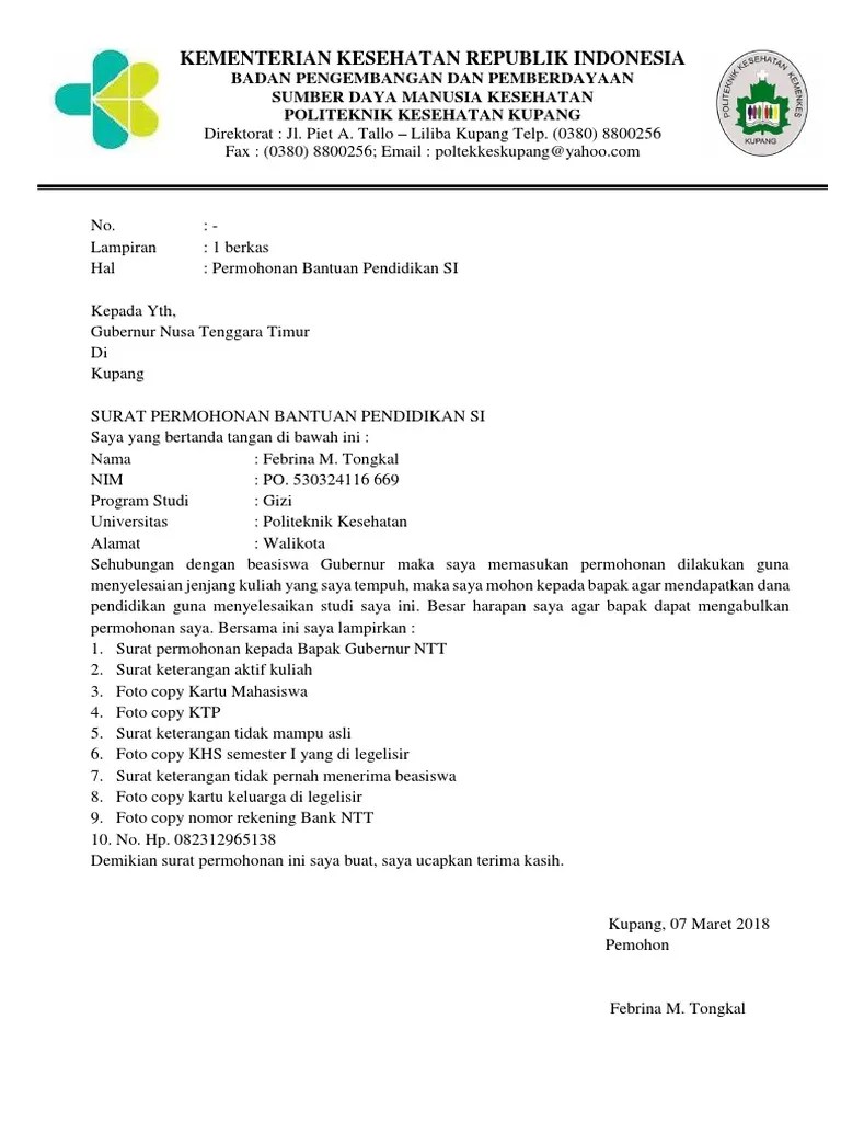 Inti dari keputusan tersebut adalah pelarangan pemakaian rumah tinggal untuk kantor dan tempat usaha di kawasan perumahan. Surat Permohonan Beasiswa Gubernur Pdf