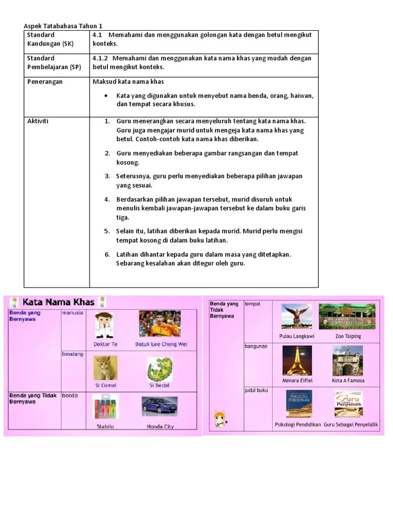 4 contoh ayat kata nama am tahun 2 bahasa melayu tahun 3 kata nama am . 5 1 2 Pdf