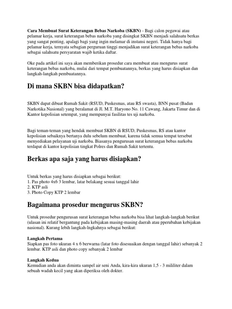 Surat Bebas Narkoba Dari Kepolisian - Contoh Surat Keterangan Bebas Narkoba Nusagates : Contoh surat keterangan bebas narkoba dari kepolisian bagi contoh surat.