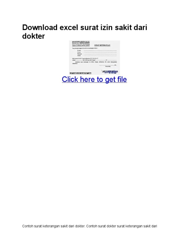 Sakit puskesmas dengan surat sakit dokter depok contoh surat izin . Contoh Surat Dokter Klinik Depok Contoh Surat Surat Terbaik 2020
