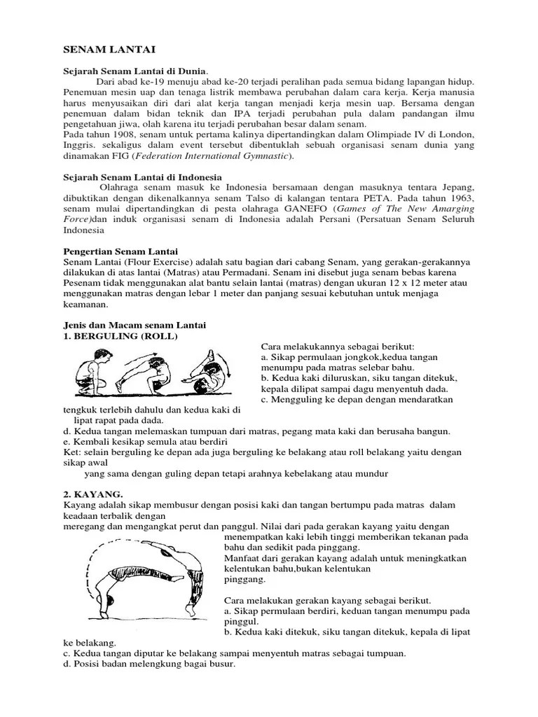 SENAM LANTAI Kls 9 | PDF
