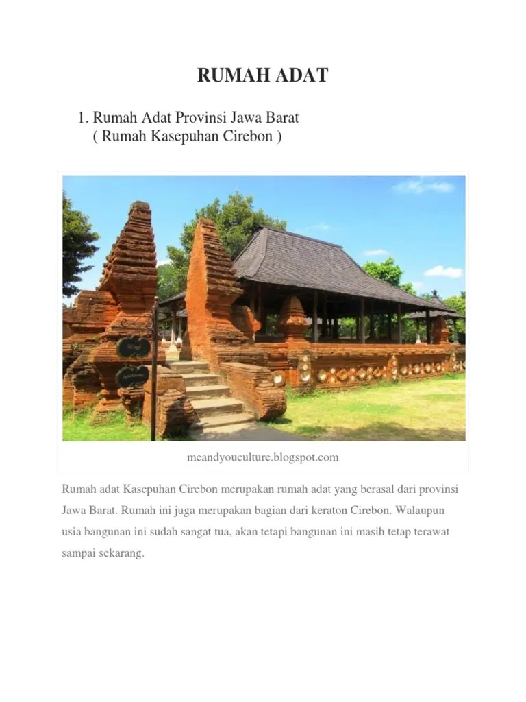 Rumah Adat | PDF