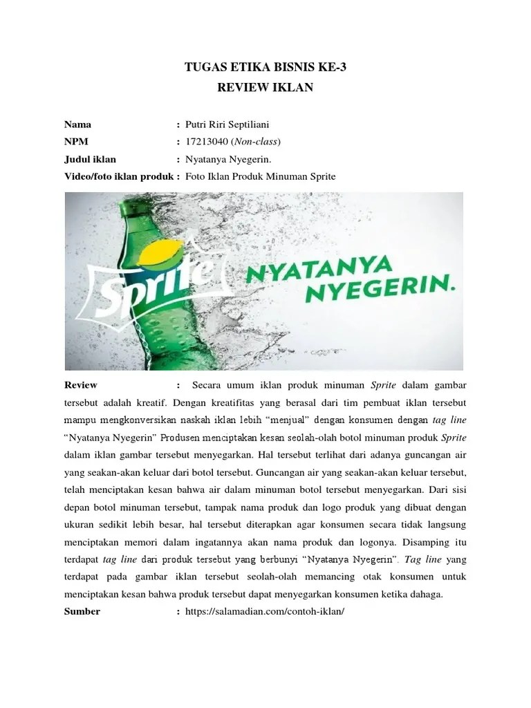 Baiklah buat kamu yang sedang mencari inspirasi ataupun referensi poster niaga, baik itu untuk tugas sekolah, tugas kuliah, ataupun untuk kamu yang ingin membuat iklan produk dengan menggunakan poster, di bawah ini sudah mahatekno siapkan beberapa contohnya baik itu produk makanan, minuman dan juga sabun. Tugas Mata Kuliah Etika Bisnis