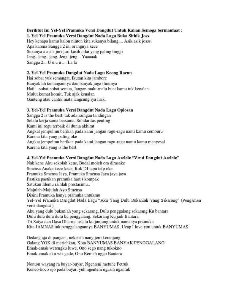 Yel2 Pramuka - Blog Materi Pramuka