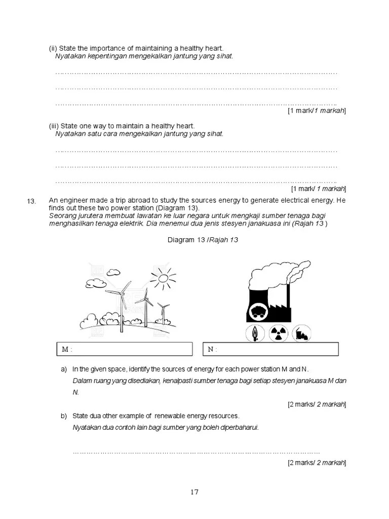 Membantu untuk mengekalkan tulang yang sihat. Ms17 Sains Pdf