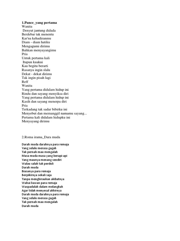 Lirik Lagu Melayu Deli Pucuk Pisang