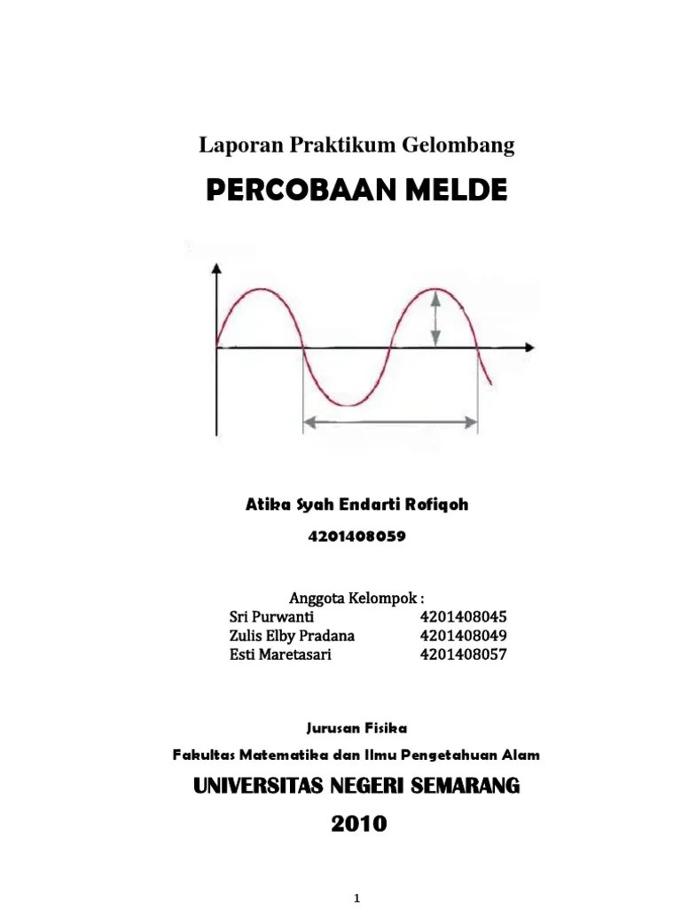 Percobaan 1 PERCOBAAN MELDE | PDF
