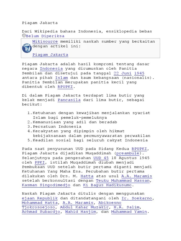 Piagam Jakarta | PDF