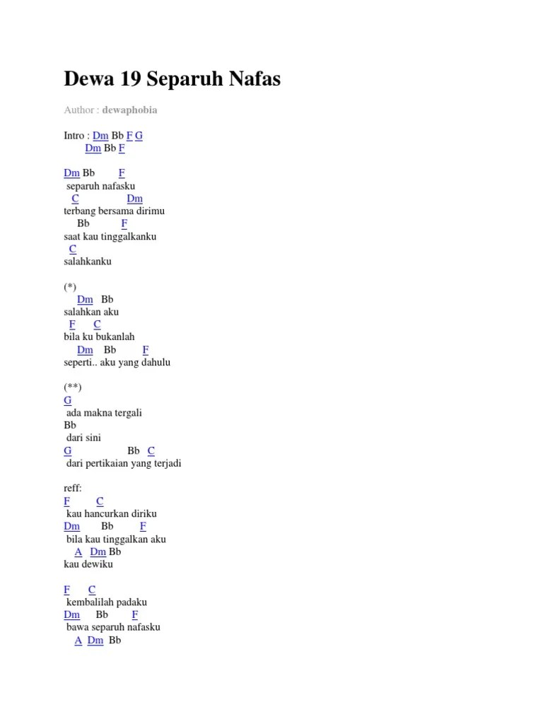 Dewa 19 Separuh Nafas | PDF