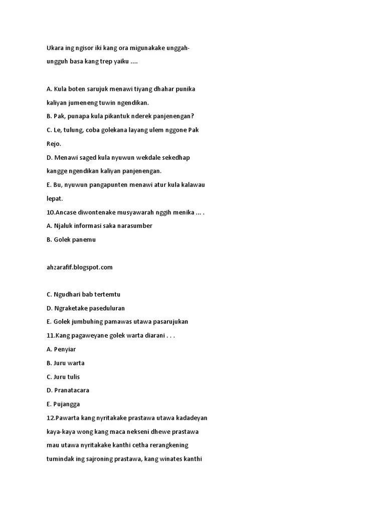 Layang ulem yaiku layang kang ngaturi rawuh marang wong kang dikirimi layang. Conditional Sentences