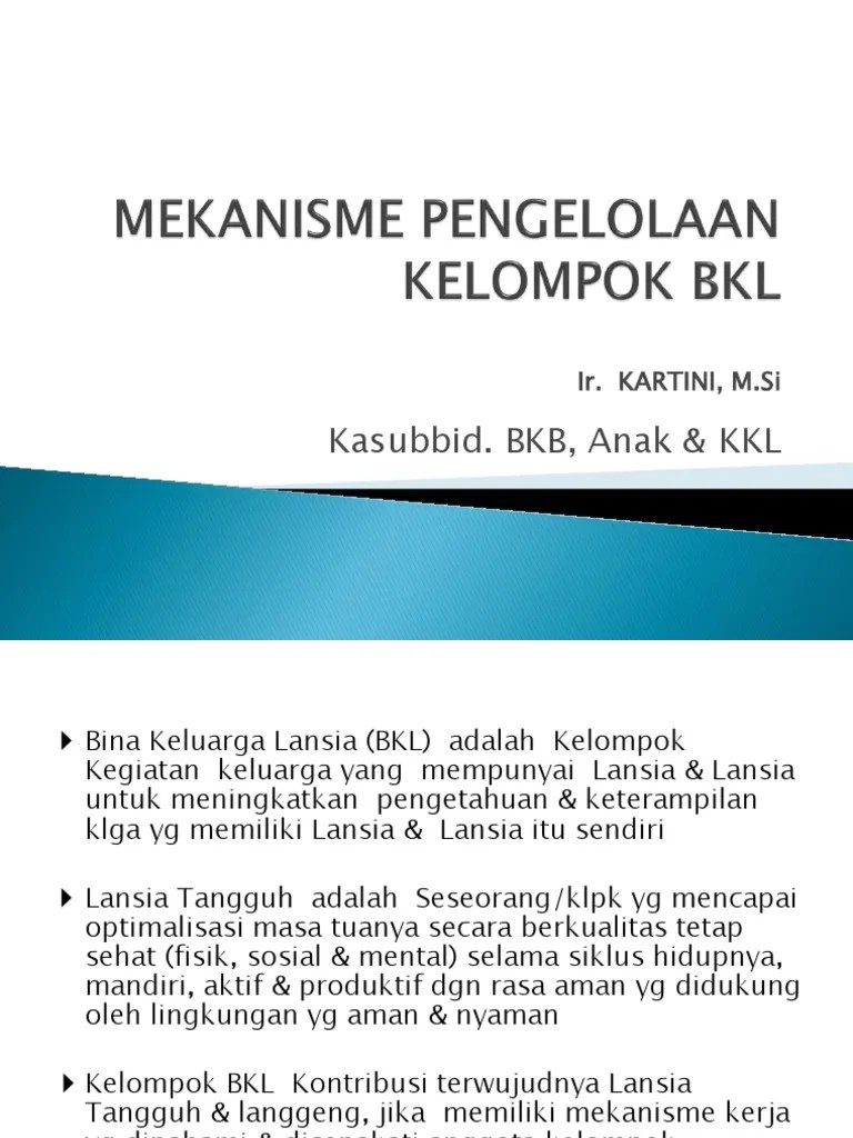 Materi Sosialisasi BKL Tahun 2017 | PDF