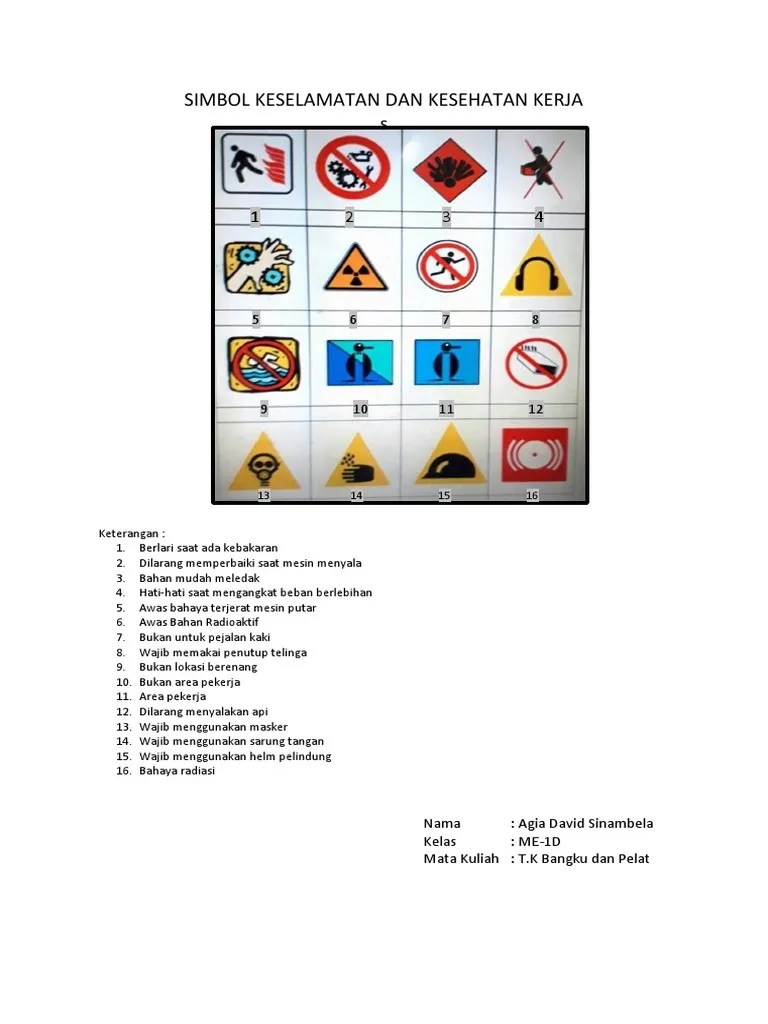 • arti dan makna simbol/lambang/logo k3 : Simbol Keselamatan Dan Kesehatan Kerja Pdf