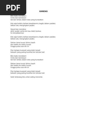 Kumpulan lagu vayz kandas full album. Lirik Kandas Pdf